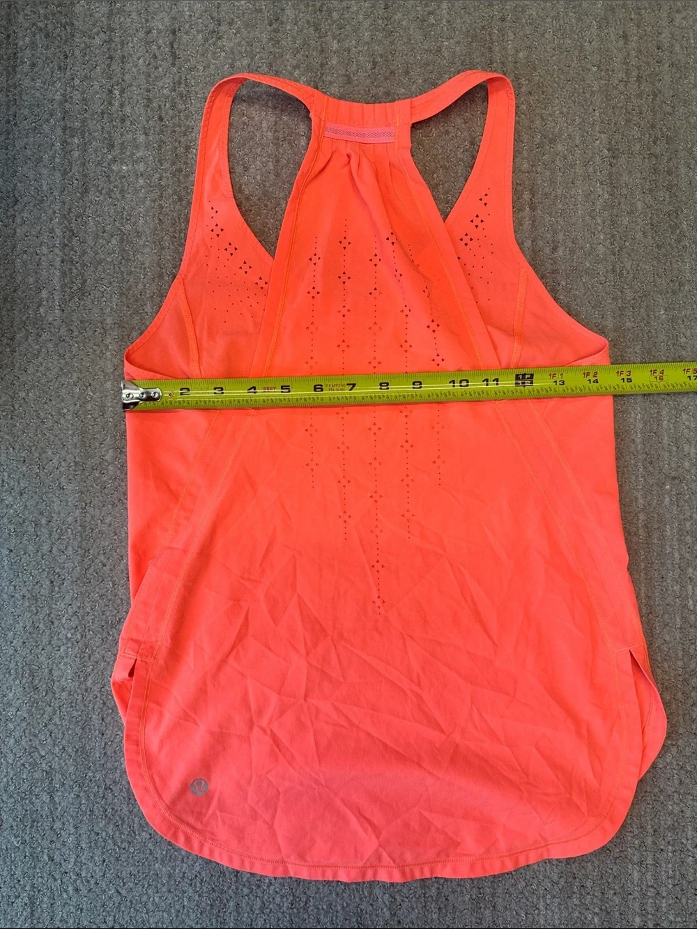 Lululemon In A Flash Coral Racerback Tank Top